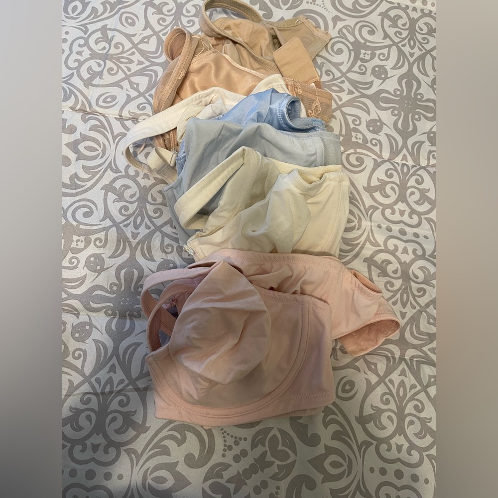 Set of Pink and Beige Bras